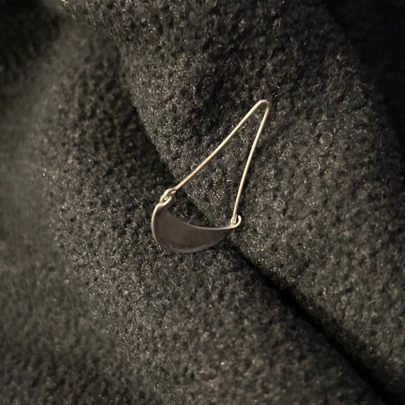 Sundance Silver Half Moon Drop Earrings - Picture 3 of 6